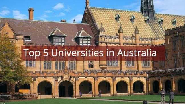 Top 5 Universities in Australia for International Students